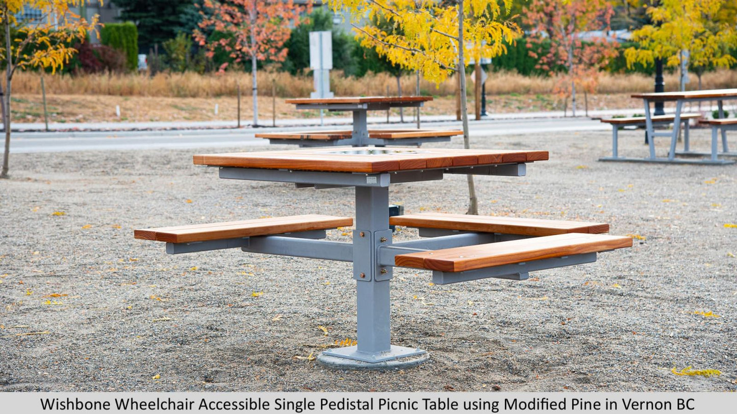 Single Pedestal Wheelchair Accessible Picnic Table **Contact for Pricing**