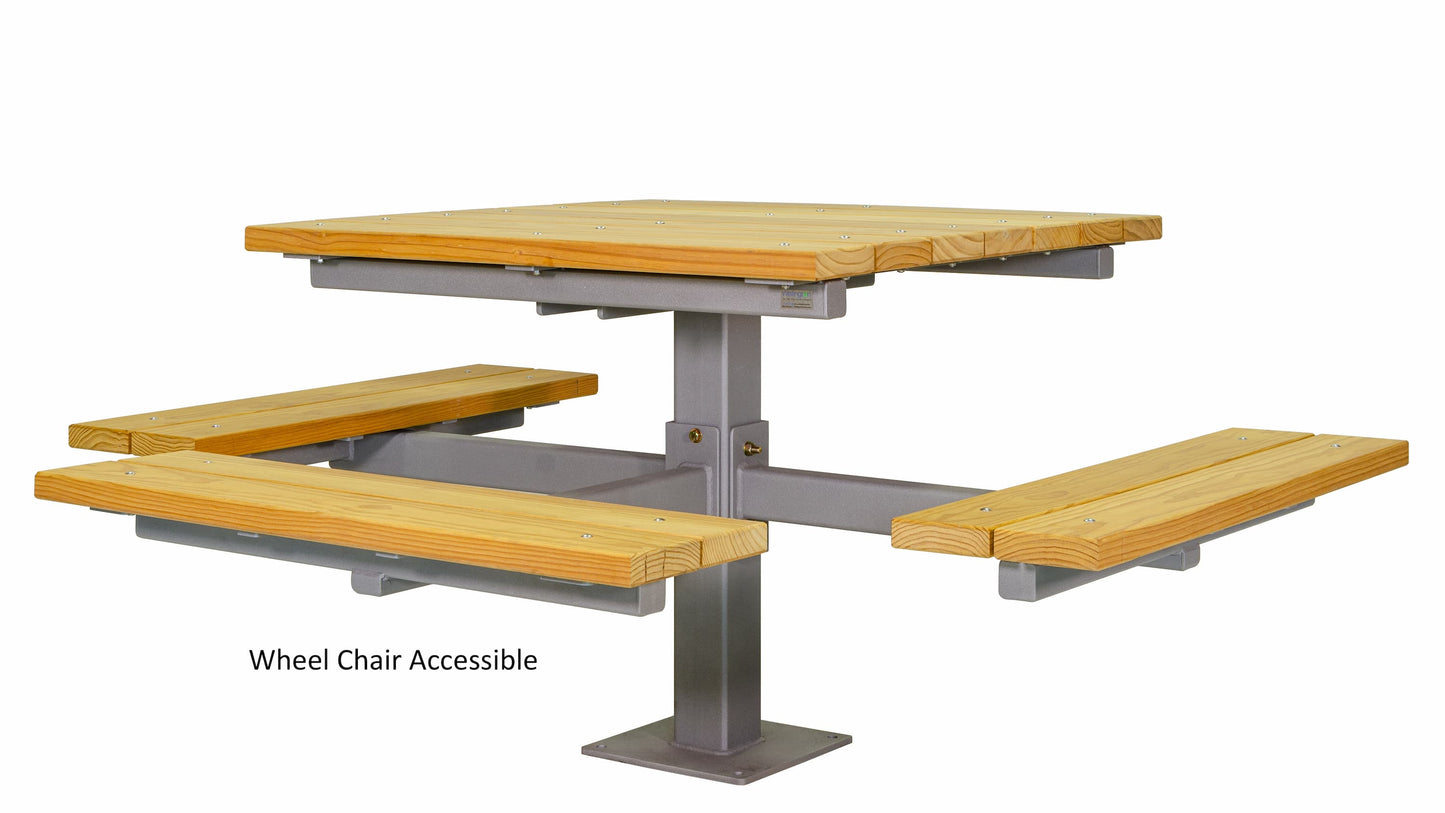 Single Pedestal Wheelchair Accessible Picnic Table **Contact for Pricing**