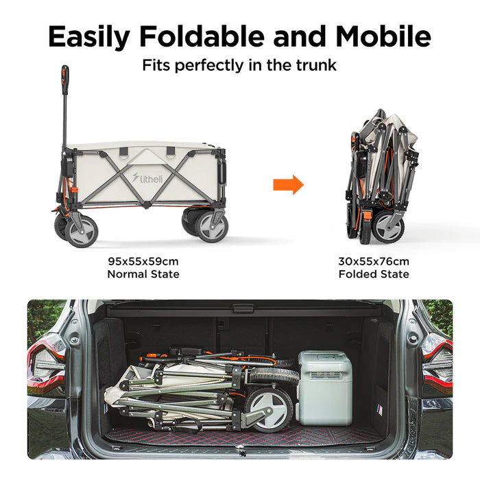 Electric Foldable Utility Garden Wagon