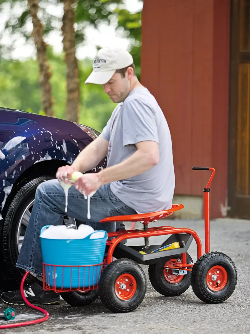 Deluxe Tractor Scooter with Basket